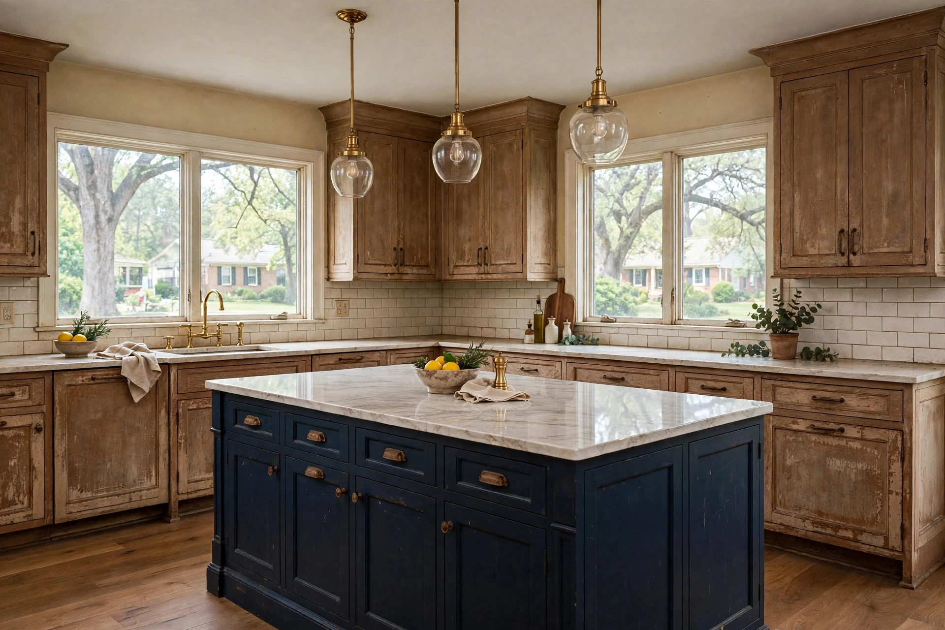 Before photo, Cabinet Painting and Refinishing in Fairwood, by Bowie Painting Company