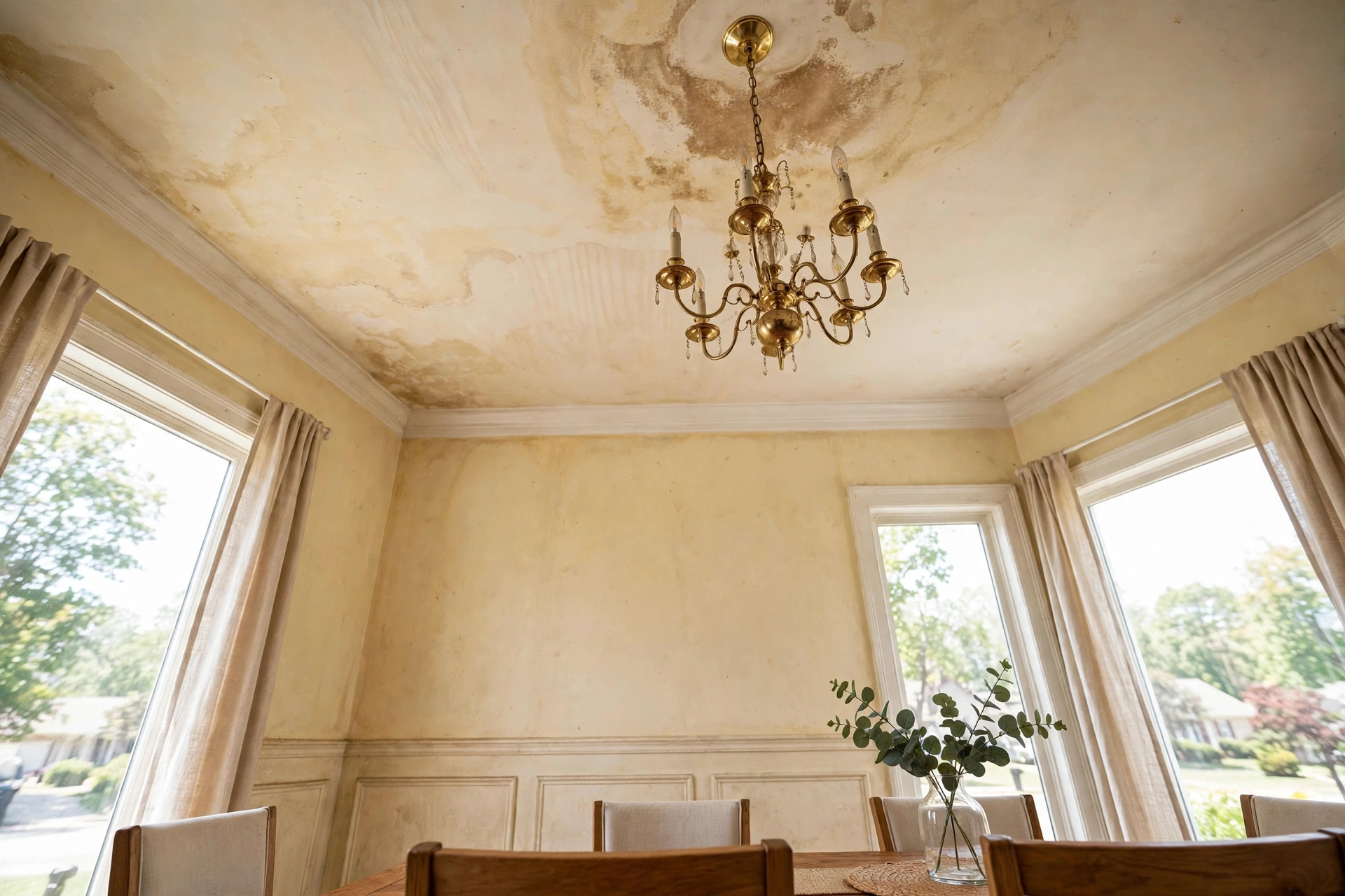 Before photo, Ceiling Painting in Fairwood, by Bowie Painting Company