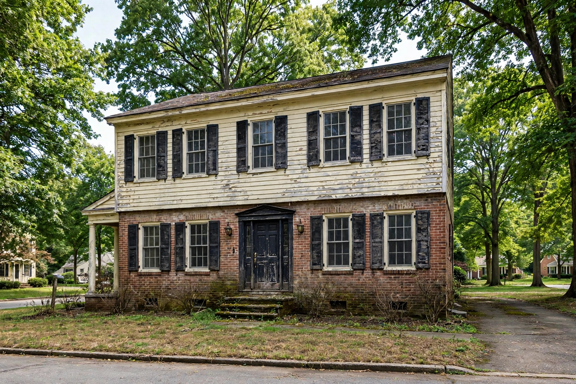 Before photo, Exterior Painting in Long Ridge, by Bowie Painting Company