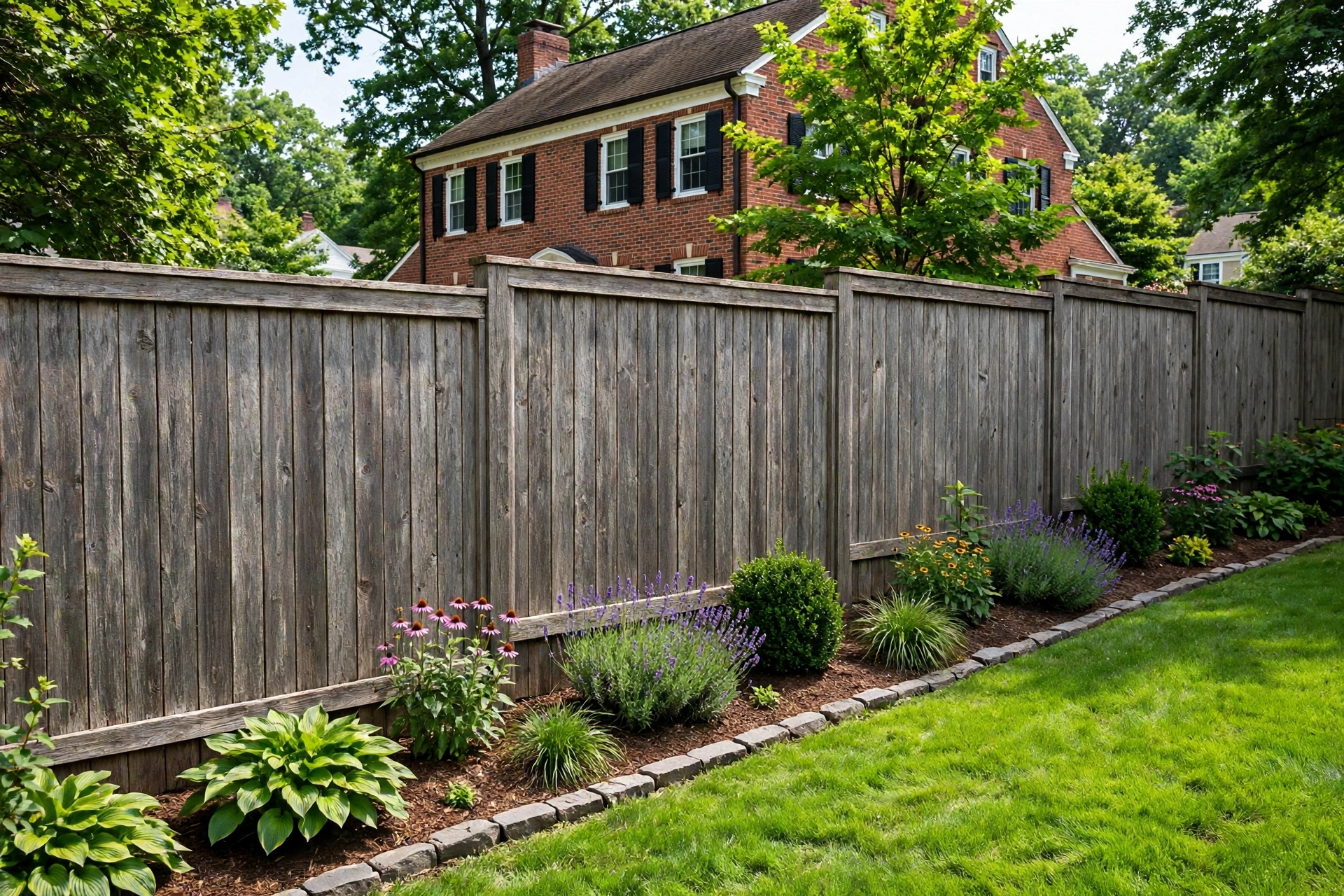 Before photo, Fence Staining in Old Town Bowie, by Bowie Painting Company