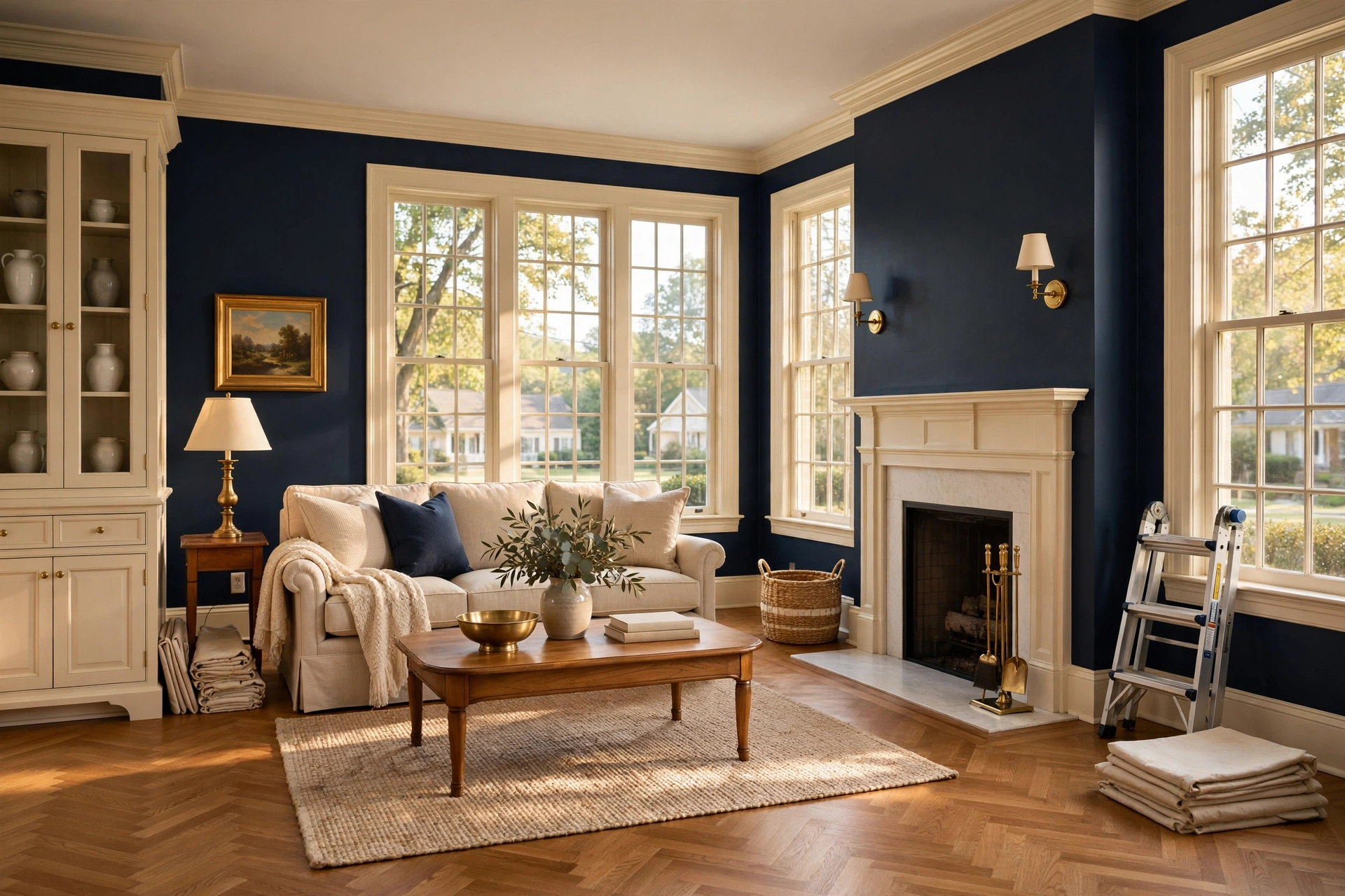 Freshly painted interior in a Bowie, MD home by Bowie Painting Company