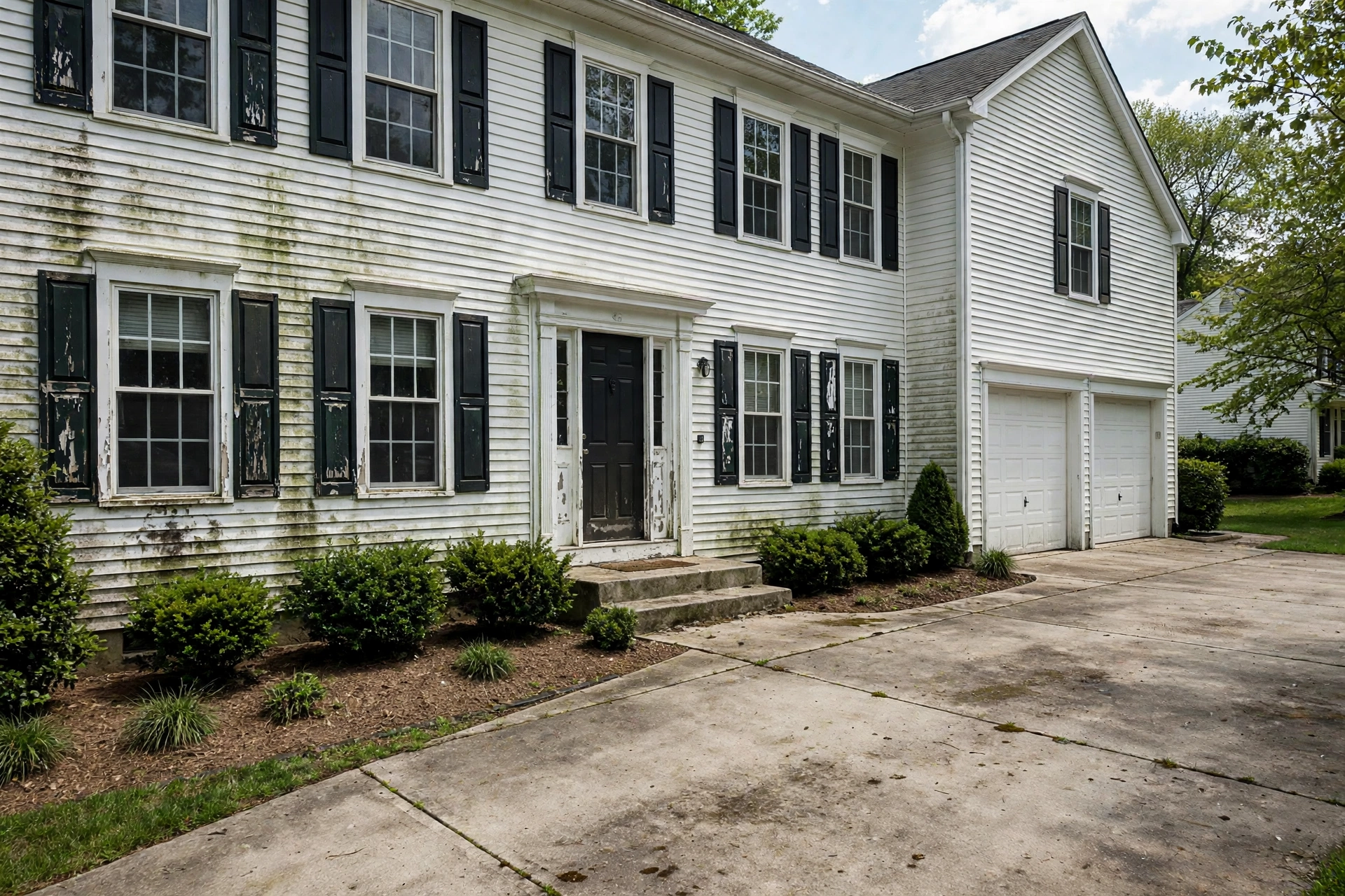 Before photo, Pressure Washing and Paint Preparation in Chapel Forge, by Bowie Painting Company